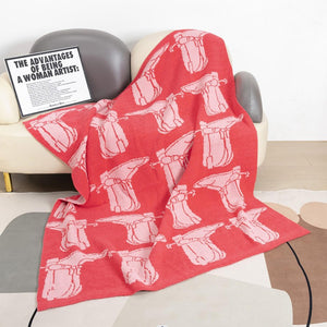 COWGIRL THROW - HOT PINK