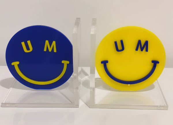 SMILEY FACE BOOKENDS