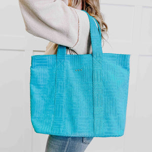 TERRY TOTE  - BLUE