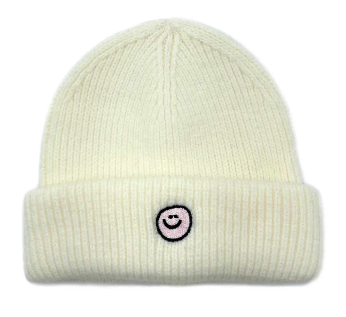 EMBROIDERED BEANIE - IVORY